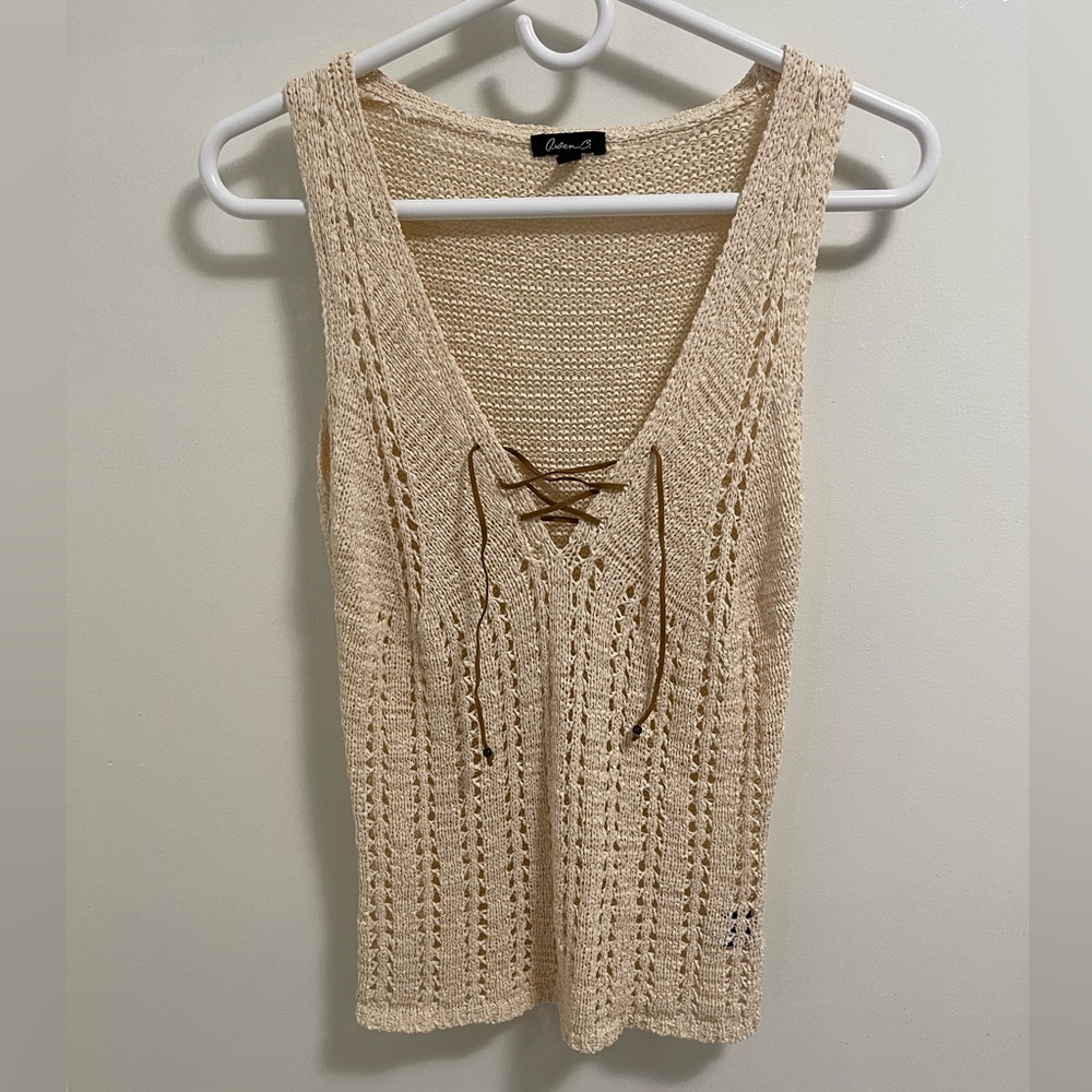 Y2K Vintage Arden B Cream Knit Top S
